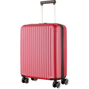 R.Leone Ryanair 55x40x20 cm Valigia Trolley Bagaglio a mano 4 Ruote in ABS Autonomo 999 (Rosso, Valigia 55x40x20 cm)
