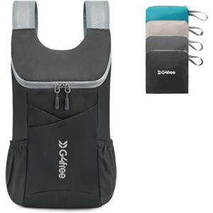 G4Free Zaino da trekking ultra leggero da 11 L, piccolo, pieghevole, per escursionismo, casual, per uomo e donna, nero, 11L