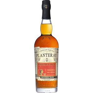 Planteray Rum Stiggins' Fancy Pineapple, 700ml, Ideale per Daiquiri, Note Fruttate e Speziate, Rum Scuro Artigianale, Miscela Proveniente da Trinidad, Barbados e Giamaica, Idea Regalo, 40% Vol.
