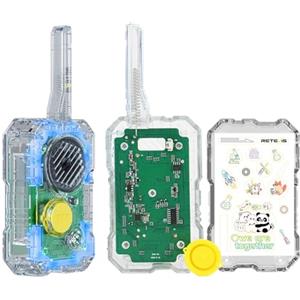 Retevis EZTalk 680 DIY Walkie Talkie Bambini, Regalo Bambino 6+ Anni, Esperimenti Scientifici per Bambini, Gioco Scientifico, Gioca ed Esplora la Scienza, Regalo Giocattoli Pasqua (1 Pair)