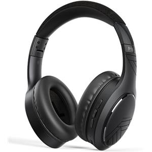 PowerLocus Cuffie Bluetooth, Cuffie Over-Ear con 60 ore di riproduzione, 3 - modalità di EQ, Cuffie Wireless Pieghevoli, Cuffie con Microfono, Hi-Fi Bassi Profondi per Viaggio/Android/Corso Online