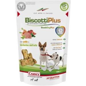 Giuntini Crancy BiscottiPlus Mini 100g Alimento complementare per cani di tutte le taglie