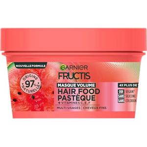 Garnier - Fructis Hair Food - Maschera Volume all'Anguria - Formula Vegan al 97% di origine naturale - per capelli fini - 320 ml