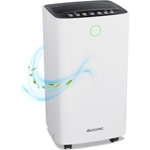 Auronic Deumidificatore Casa Muffa e Umidità Silenzioso - Portatile per Bagno - Purificatore Aria - 12 Litri Al Giorno