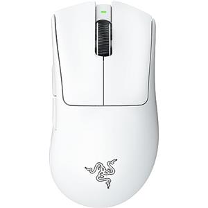 Razer DeathAdder V3 Pro - Mouse leggero per E-Sport Ergonomico Wireless (Design Leggero da 63 grammi, Sensore Ottico Focus Pro 30K, Interruttori del Mouse Gen-3, Wireless HyperSpeed) Bianco