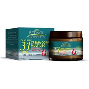 Generico Crema Corpo Multiuso con Olio alle 31 Erbe Ultra Retinol Complex Idratazione e Benessere per Viso Corpo e Mani
