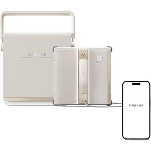 DREAME C1 Station S Kit Robot Lavavetri Intelligente, Base Automatica, Pulizia Angoli CornerClean, Doppio Spruzzo, Copertura Totale, Avvolgicavo Integrato, Protezione Completa