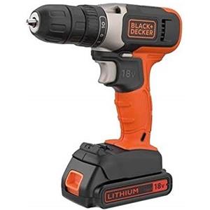 EMMECCI Trapano avvitatore a batteria 18V Litio Black&Decker - BCD001C1