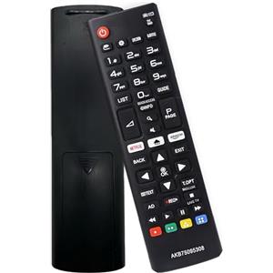LUPO Telecomando universale LG di ricambio per Smart TV LG (con pulsanti Netflix e Amazon), funziona immediatamente, nessuna configurazione richiesta, AKB75095308, telecomando universale per TV