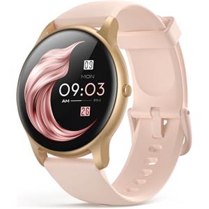 AGPTEK LW11 Smartwatch Donna Orologio Fitness 1,3" Full Touch, Impermeabile IP68, Cardiofrequenzimetro Polso Salute della Donna,Monitor Sonno Contapassi Controllo Musica Cronometro per Android iOS
