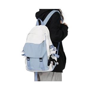 SZLX Zaino Scolastico Da Donna Leggero Scuola Casual Daypack College per Computer Portatile Uomo Donna Resistente All'acqua Zaino Da Viaggio per Adolescenti Lo Sport Liceo Medio Bookbag per ragazze