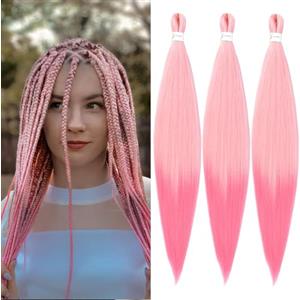 YDDM Capelli Per Treccine Africane Ombre/Sfumato Extension Treccine Texture Yaki Easy Install per Principianti 32 Pollici 3 Pezzi Capelli Leggeri e Naturali per Box Braids, Twist e Crochet