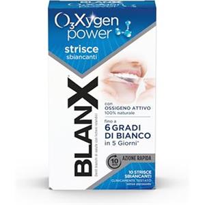 BlanX O3Xygen Power Strisce Sbiancanti - Denti Fino a 6 Volte Più Bianchi con Tecnologia Naturale
