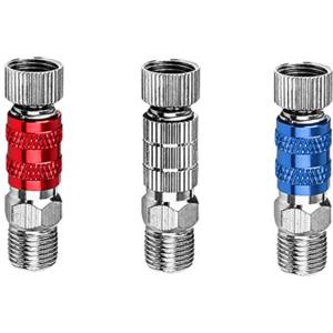 SENRISE 3 adattatori per aerografo, adattatori per connettore per aerografo da 1/8, adattatori maschio e connettori femmina, connettore di accoppiamento a sgancio rapido per compressore d'aria tubo aerografo