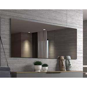 Dmora - Specchio Giyani, Specchiera, Articolo d'arredo a muro, Decorazione con specchio, Made in Italy, 160x2h65 cm, Grigio