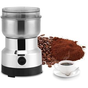 Cocoarm Macinacaffè Elettrico in Acciaio Inossidabile, Macina Multi-uso per Caffè, Cereali, Semi di Lino, Noci, Pepe, Spezie, 220V-240V