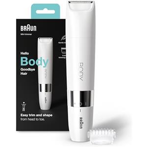 Braun Face Spa, Rasoio Elettrico Unisex, Rifinitore, Ideale per la zona Bikini, Idea Regalo, BS1000 Bianco