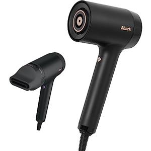 Shark STYLE iQ Asciugacapelli e Styler per Capelli a Ioni, Potenza 1600W, Asciugatura Veloce, Senza Danni da Calore, Capelli Asciutti, Styling con Concentratore 2 in 1, Guida allo Stile, Nero, HD102EU