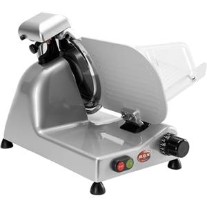 RGV affettatrice Lusso 25 GS Silver, Made in Italy, Lama Ø 250 mm, 140 W, Alluminio, Argento