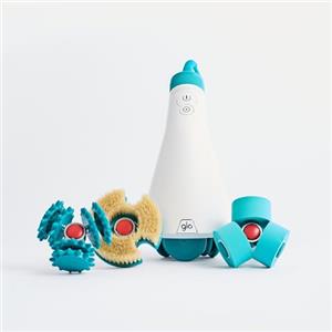 GLO 910 PRO Massaggiatore Elettrico Anticellulite | Motore GLO Evolution 3000 | Fototerapia Slim Tech | 4 Testine Intercambiabili | Drenaggio Linfatico e Miglioramento della Circolazione