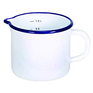 KRÜGER Karl Krüger 412/B Husum - Pentola per latte, colore: Bianco