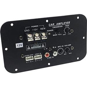 Asuinxurr Scheda amplificatore subwoofer per auto, 500 W subwoofer High Power HiFi scheda amplificatore Dc 12 V