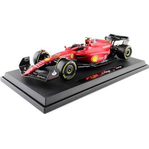 Burago Ferrari F1-75 Charles Leclerc 1/18 con Casco - Modellino Auto in Miniatura