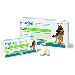 Prazitel Compresse per Cani di Taglia Grande - 20 Compresse Antielmintiche con Praziquantel, Pirantel e Febantel