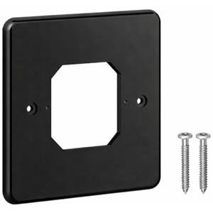 Generico Adattatore da Scatola 503 a 502 per Termostati Smart - Placca di Conversione con Viti Incluse - Colore Nero