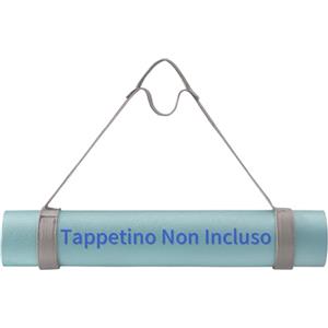 Trilancer Tracolla Regolabile per Tappetino da Yoga con Chiusura a Strappo,Porta Tappetino da Yoga, Trasportare e Organizzare Tappetini da Yoga di Tutte le Dimensioni (grigio)-TappetinoNonIncluso