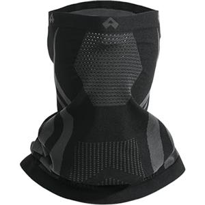 Pioneer Camp Sciarpa da sci da uomo, per sport, traspirante, con ferretto per le orecchie, antivento, per sci, moto e attività all'aperto, fodera in morbida di alta qualità, Nero , Taglia unica