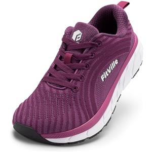 FitVille Scarpe Running Donna Pianta Larga Ginnastica Sneaker Leggere Wide Fit Traspiranti Passeggio Viola 38 EU Larga