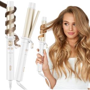 ANLAN Ferro arricciacapelli automatico, 32 mm, grandi ricci con 4 livelli di temperatura (160 - 220 °C), arricciacapelli in ceramica con asta riscaldante extra lunga da 12 cm, riscaldamento rapido per