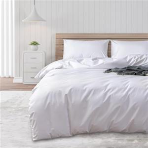 DUJUIKE Copripiumino Impermeabile, Anti-incontinenza, Adatto per animali domestici, 155 x 220 cm, Bianco