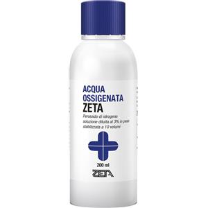 Zeta Farmaceutici Acqua Ossigenata 10 Volumi 200 ml - Soluzione di Perossido di Idrogeno al 3%
