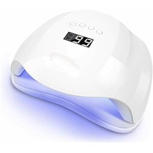 AMAPOLAS Lampada UV LED 54W per Unghie - Fornetto Professionale per Manicure e Pedicure con 4 Impostazioni Timer e Sensore Compatibile con Tutti i Gel e Semipermanenti