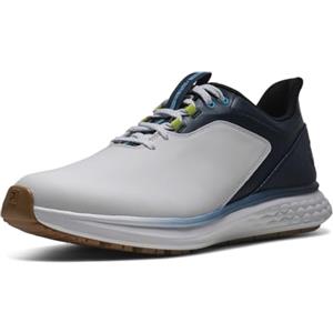 Footjoy FJ Pulse - Scarpe da Golf da Uomo, Colore: Bianco/Gomma/Blu Navy, Taglia 42