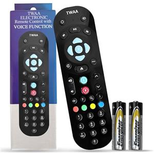 TWAA ELECTRONICS Telecomando universale originale con ricerca vocale, batterie incluse, compatibile con Sky Q 1TB, 2TB e Sky Q Mini Box, telecomando Bluetooth (con batterie)