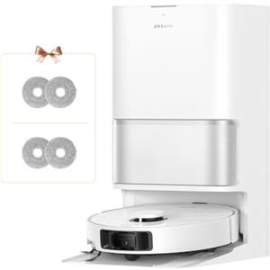 DREAME L10s Ultra Gen 3 Kit Robot Aspirapolvere e Lavapavimenti, Aspirazione da 25.000 Pa, Spazzola Laterale e Moci Estensibili,Stazione di Pulizia Automatica All-in-One,Controllo Vocale e tramite App
