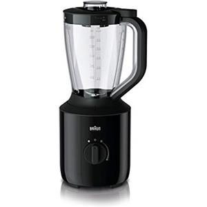 Braun PowerBlend 3 JB 3150 BK Frullatore in Vetro, 1.5 l, 800 Watt, Nero