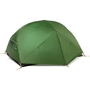 Naturehike Mongar Tenda da Campeggio 3 Stagioni 2 posti Tenda Ultraleggera Silicone 210T Escursioni e Campeggio (210T Verde Foresta)
