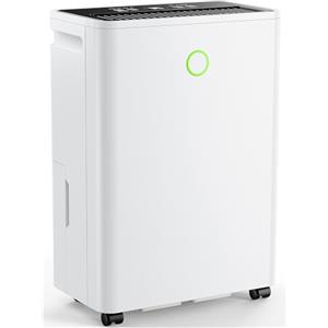 Aetherium Deumidificatore Casa Muffa 12L/24H, Deumidificatore Portatile e Silenzioso per Camera da Letto, Bagno, Armadio, Controllo Umidità Automatico, Funzione Asciugabiancheria, Timer 24H, Scarico Continuo