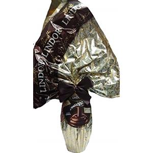 Lindt UOVO PASQUA LINDT LINDOR CIOCCOLATO FONDENTE 70% DOPPIO STRATO 360gr DOPPIA SORPRESA