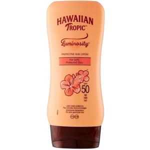 Hawaiian Tropic Lozione Solare Luminosity SPF50 - 180 ml - Protezione Efficace e Pelle Luminosa con Vitamine C ed E