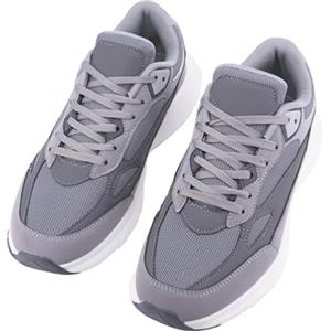 JOMIX Sneakers Uomo Casual Scarpe da Ginnastica Comode e Traspiranti Scarpe da Corsa Sportive Leggere e Flessibili Suola Antiscivolo per Camminare Correre e Fare Fitness (Grigio,42)