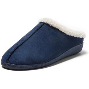 JOMIX Pantofole Uomo Invernali Comode e calde Ciabatte da Casa in Similpelle Scamosciata Leggere e Antiscivolo Utilizzabili Sia all'Interno che all'Esterno MIS255195-3 (Navy,44/45)