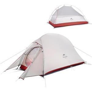 Naturehike Cloud-up Ultralight 1 Persona Tenda Impermeabile Double-Layer Camping Campeggio (20D Grigio aggiornare)