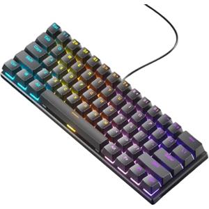 Xuanxi Tastiera da gioco Full Size Retroilluminata a LED Silenziosa Tastiera Del Computer 61 Tasti Tastiera Con Filo Per PC Desktop Office Gaming