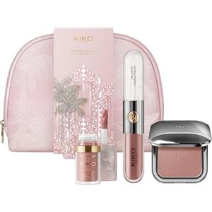 KIKO Milano Threads Of Time Lip To Cheek Make Up Kit, Gift Set Makeup: Rossetto E Gloss 2In1, Blush Liquido E Blush In Polvere