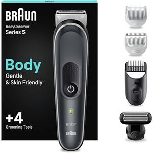 Braun Series 5 RASOIO ELETTRICO Corpo Uomo, per Petto, Ascelle, Inguine E Zone Sensibili, Con Pettini Da 1 mm A 11 mm, Tecnologia SkinShield, 100 Min Autonomia Senza Fili, BG5360